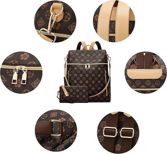 Backpack Set (2-pcs) - Brown