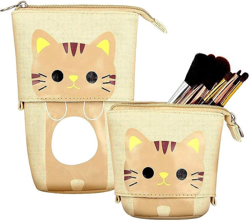 Canvas Makeup Bag/Cosmetics Stationery/Pen Case Box with Zipper