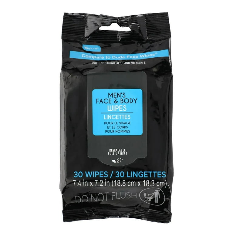 Men's Face and Body Cleansing Wipes