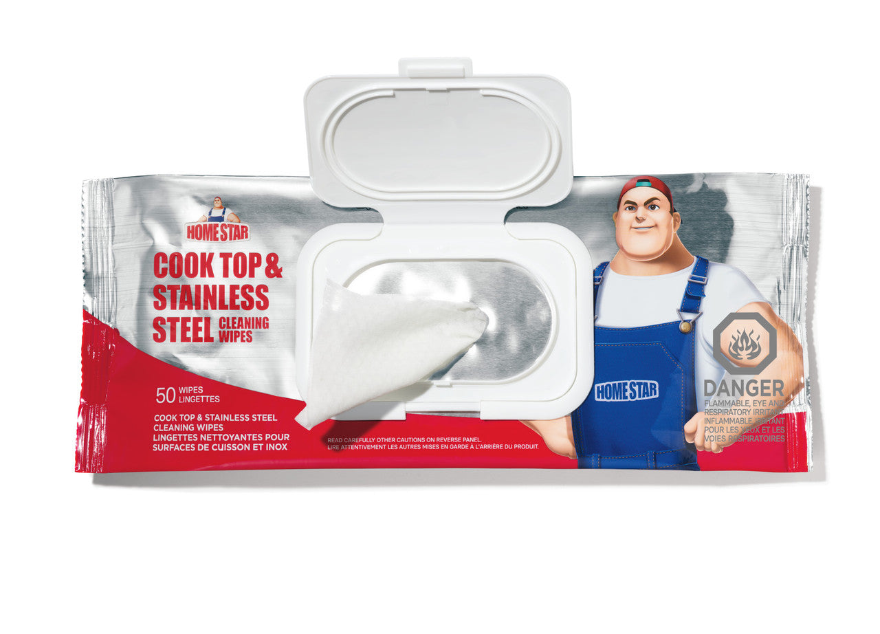 Homestar Cook Top Stainless Steel Wipes