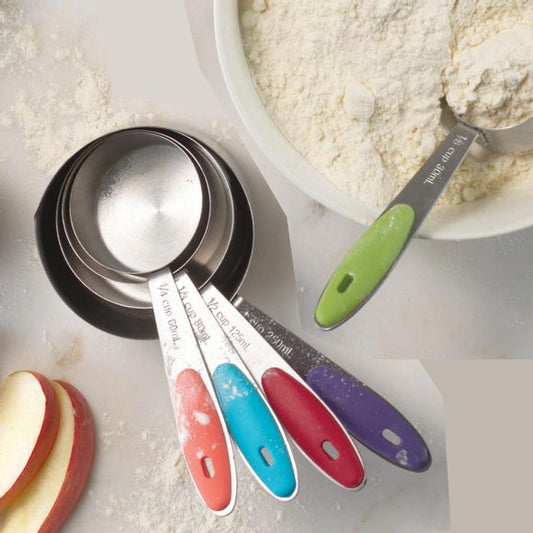 Measuring Cup and Spoon Set (Stainless Steel)