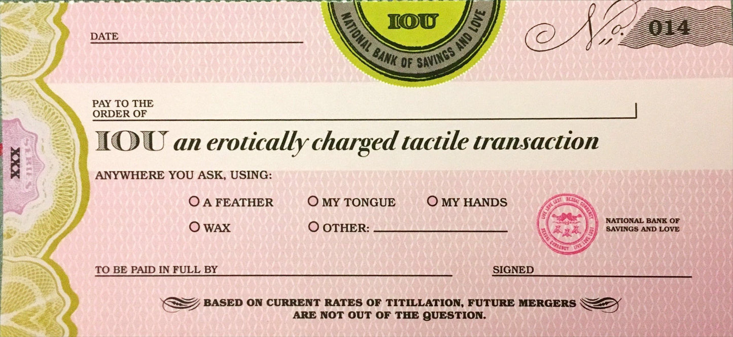 Sex Cheques (IOweU)