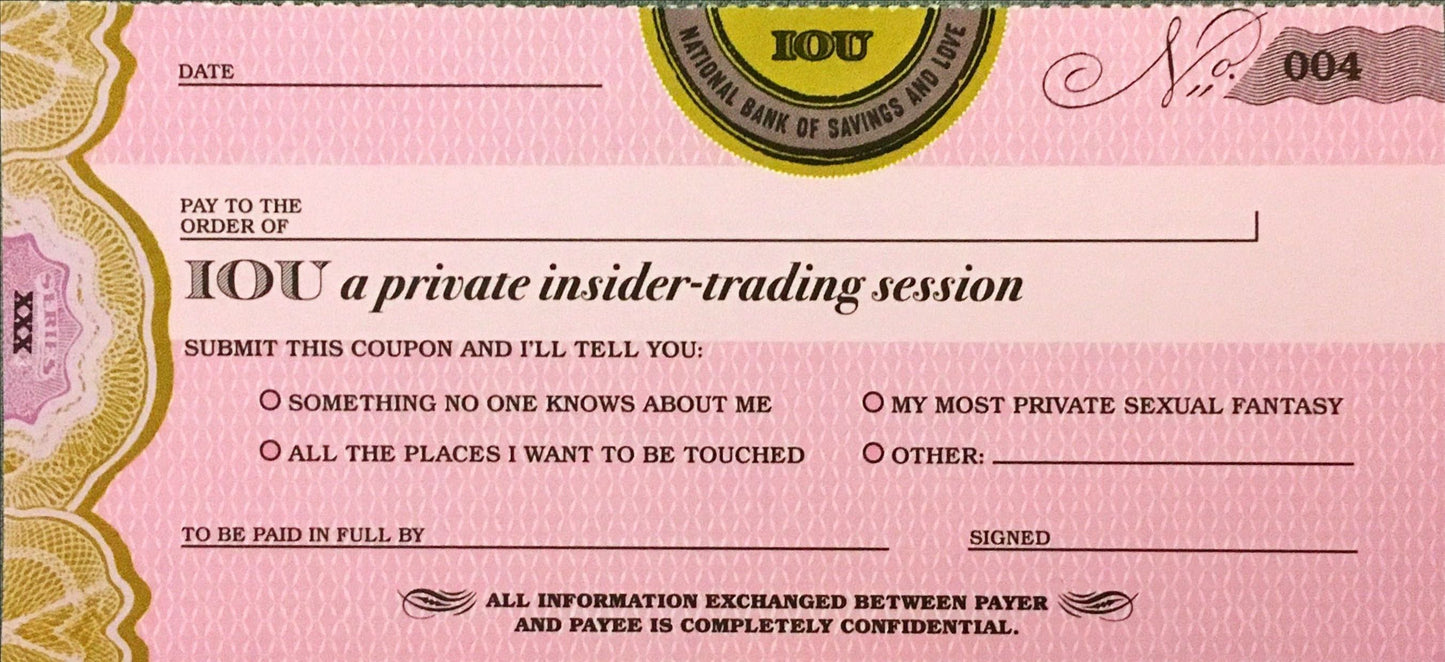 Sex Cheques (IOweU)