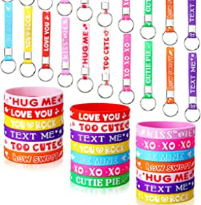 Silicone Bracelet/Key Ring Sets