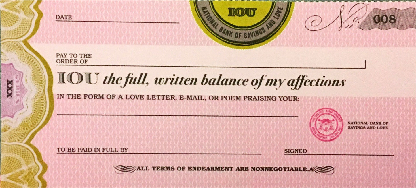 Sex Cheques (IOweU)
