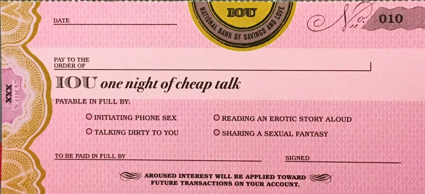 Sex Cheques (IOweU)
