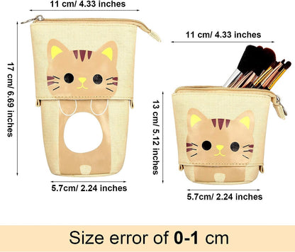 Canvas Makeup Bag/Cosmetics Stationery/Pen Case Box with Zipper