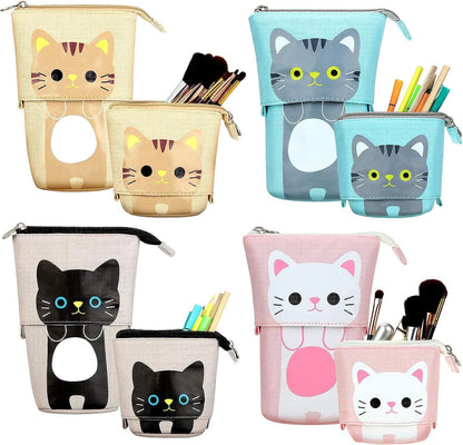 Canvas Makeup Bag/Cosmetics Stationery/Pen Case Box with Zipper