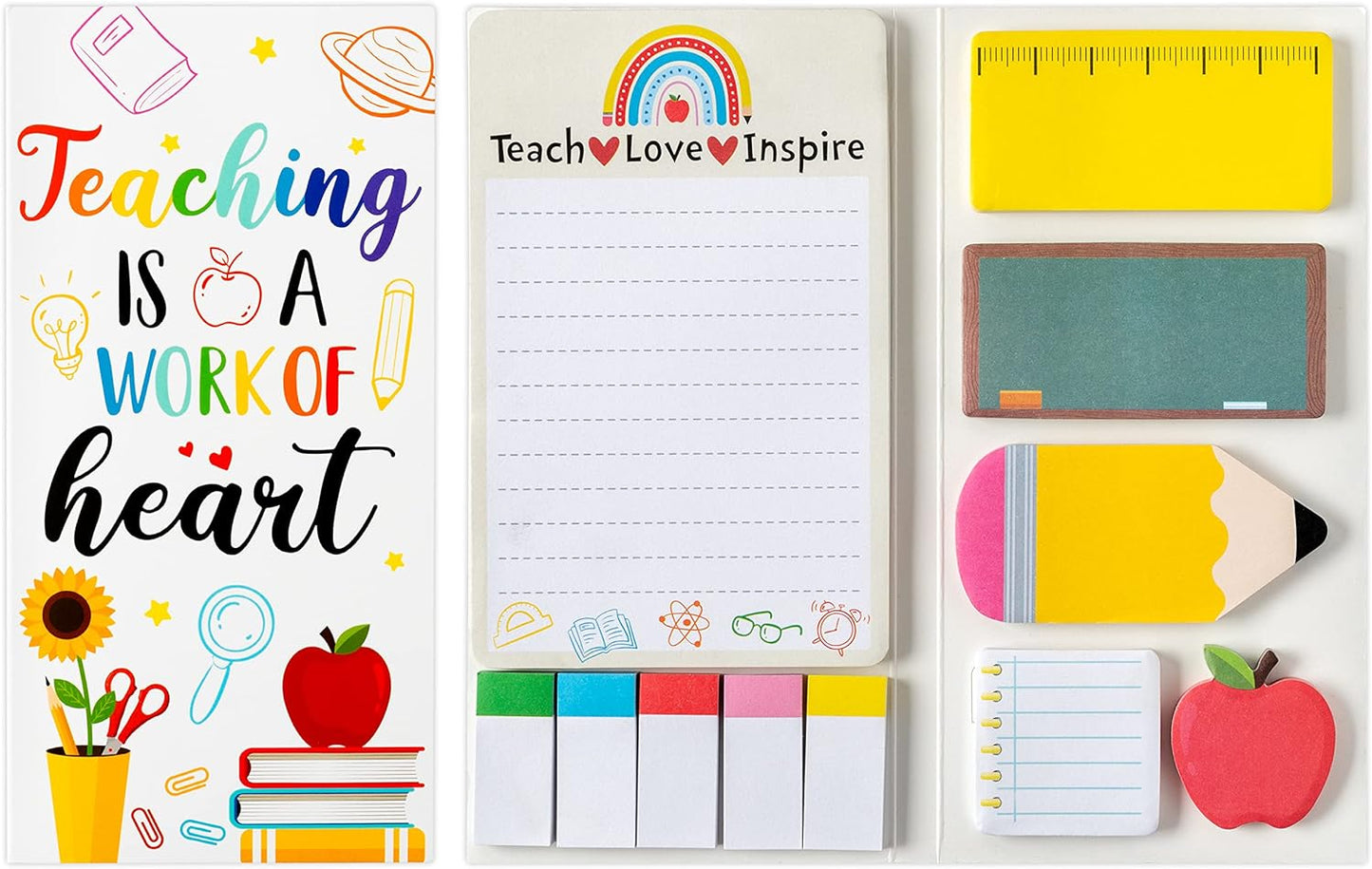 Teacher Themed Sticky Notes Set