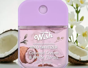 Wish Hydrating and Moisturizing Hand Sanitizer Sprays (1.2 fl. oz.)