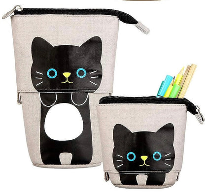 Canvas Makeup Bag/Cosmetics Stationery/Pen Case Box with Zipper