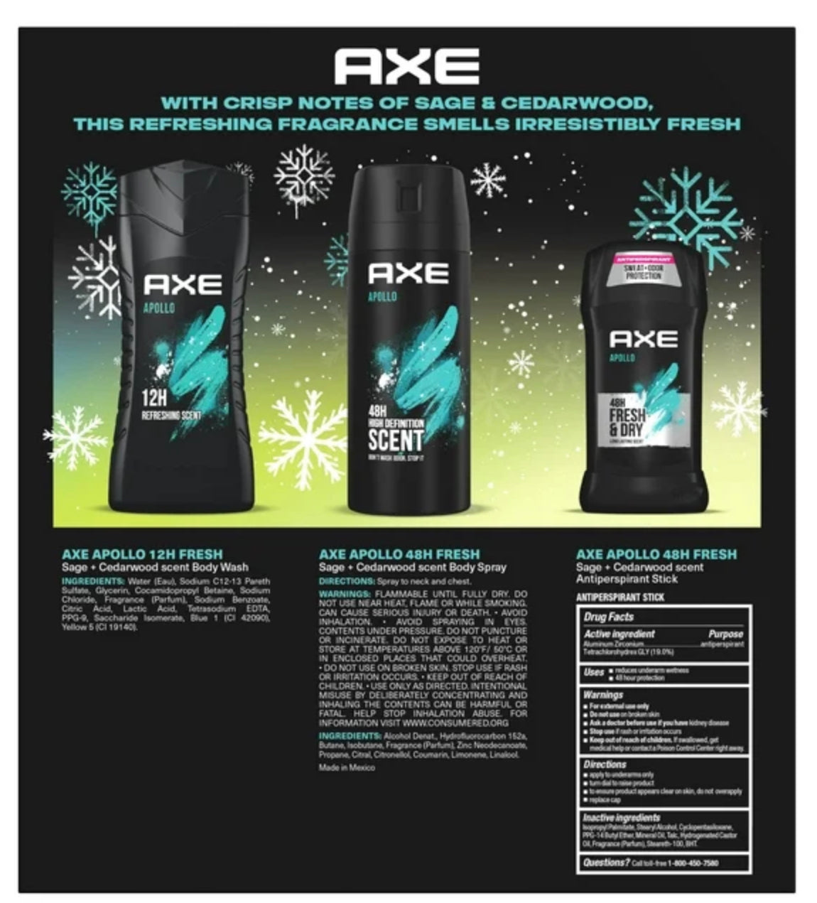 Axe Gift Set (3-pcs)