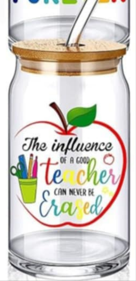 Teacher Inspired Glass Tumblers