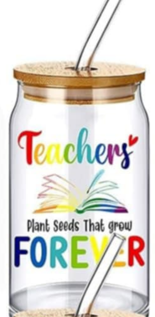 Teacher Inspired Glass Tumblers