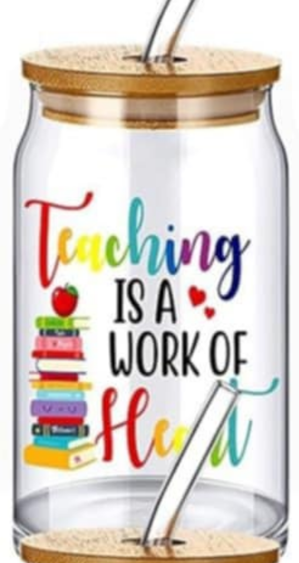 Teacher Inspired Glass Tumblers