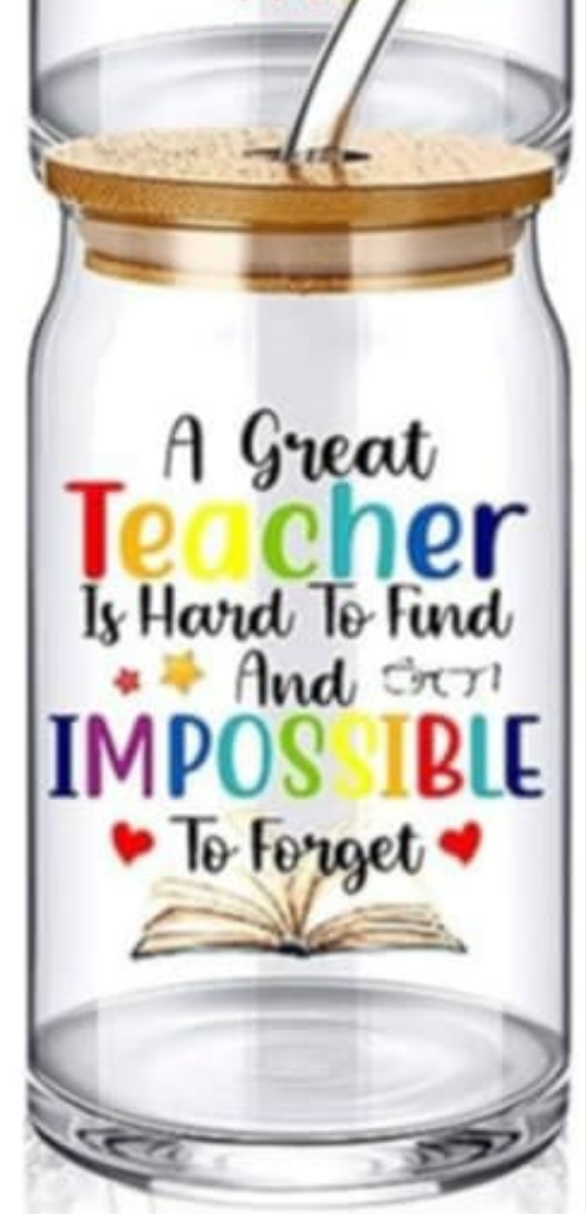 Teacher Inspired Glass Tumblers