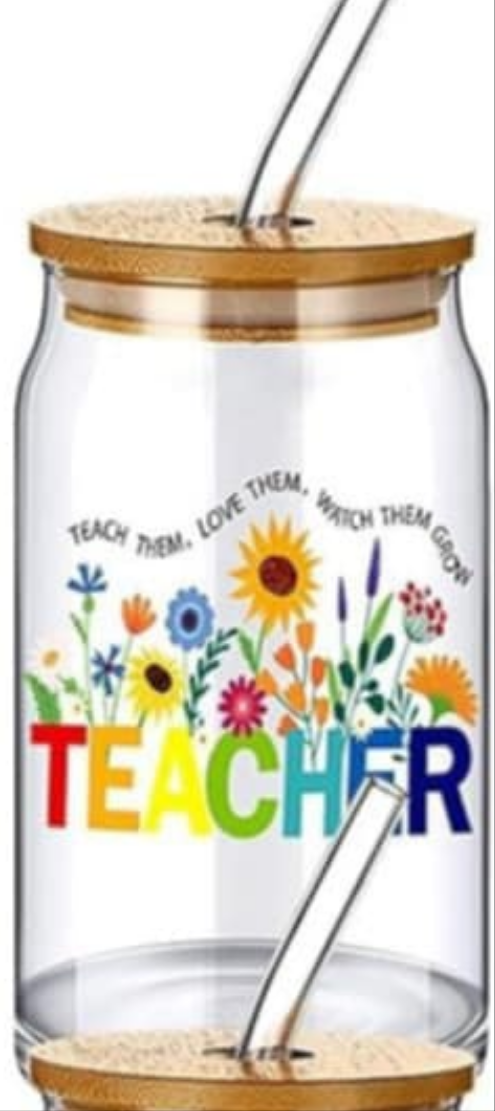 Teacher Inspired Glass Tumblers