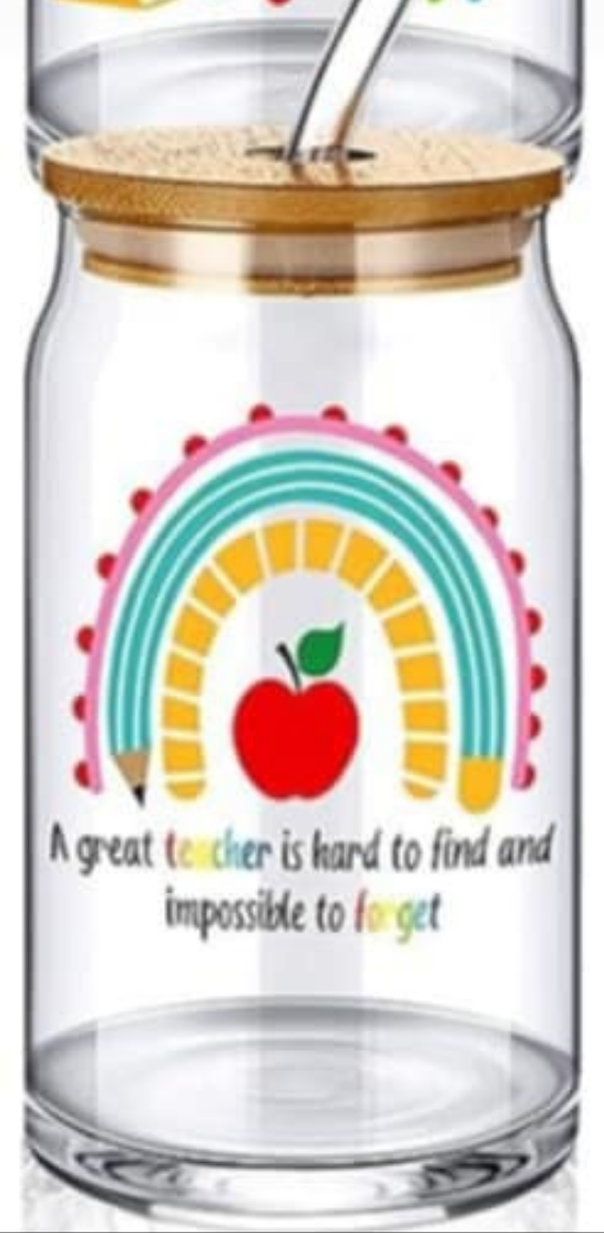 Teacher Inspired Glass Tumblers