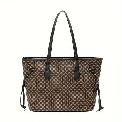 Classic Retro Faux Leather Tote Bags (Medium)