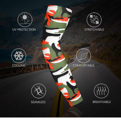 UV Protection Face Covering and Cooling Arm Sleeve Set