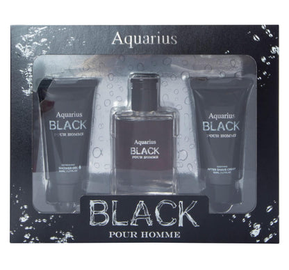 Aquarius Black Travel Set