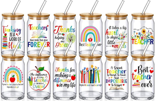 Teacher Inspired Glass Tumblers