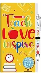 Teacher Themed Sticky Notes Set with Pen