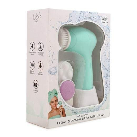 Facial Cleansing Brush (4 Heads)