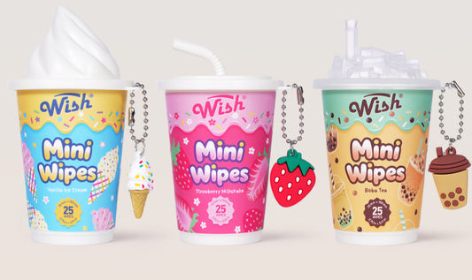Wish AntiBacterial Sanitizing Mini Wipes