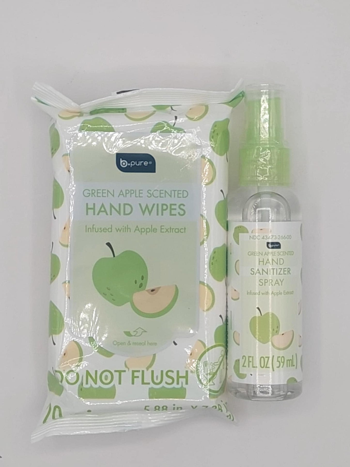 BPure Hand Sanitizer Sprays with matching Hand Wipes