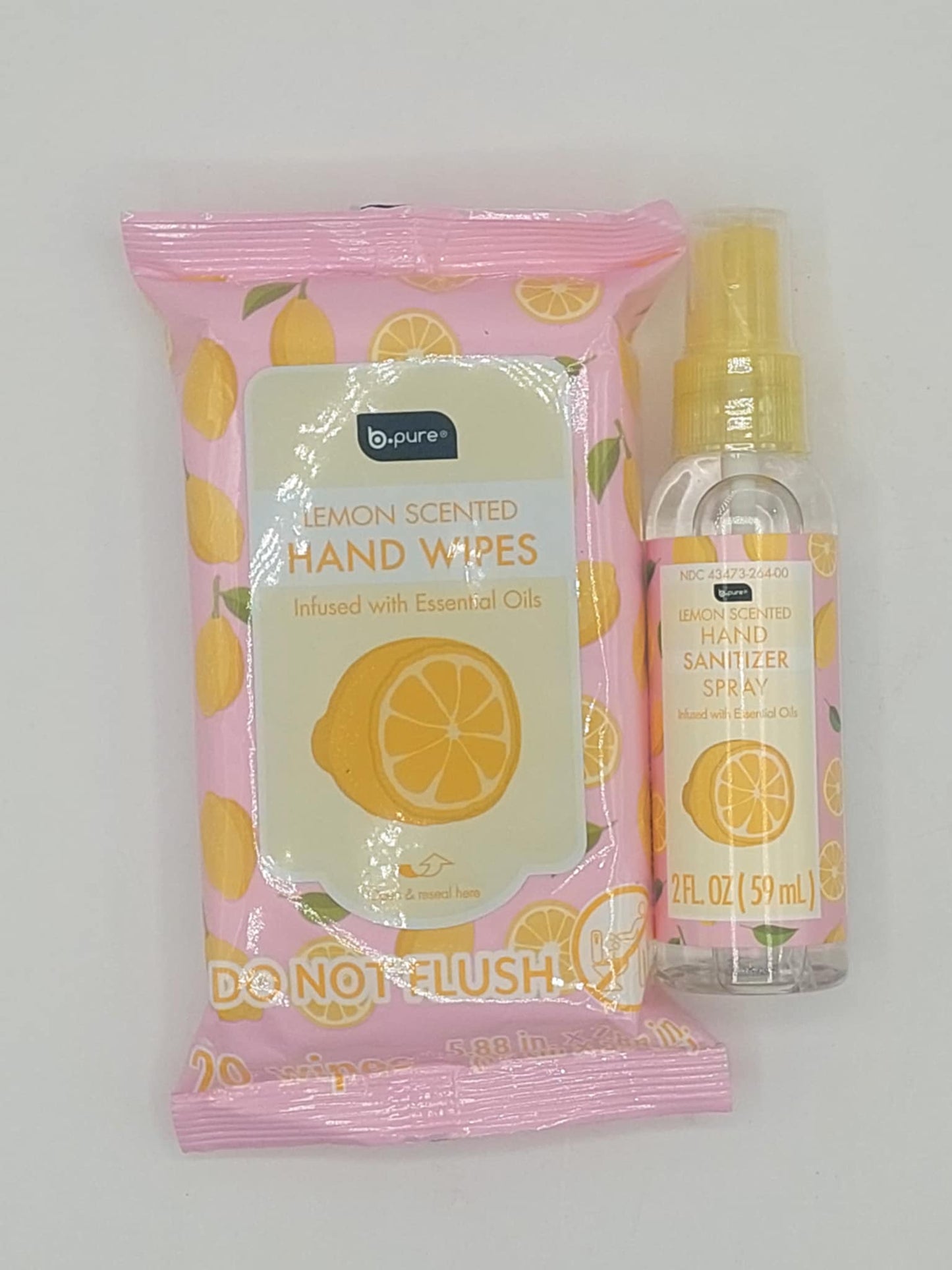 BPure Hand Sanitizer Sprays with matching Hand Wipes