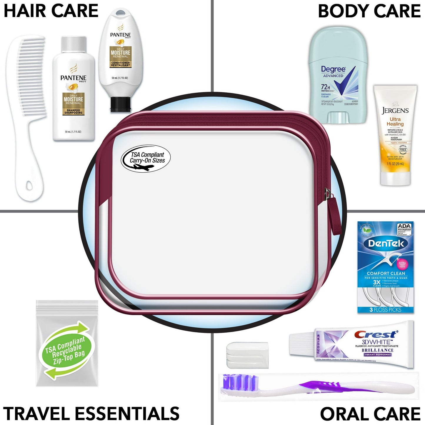 Women 11-pc Travel Kit