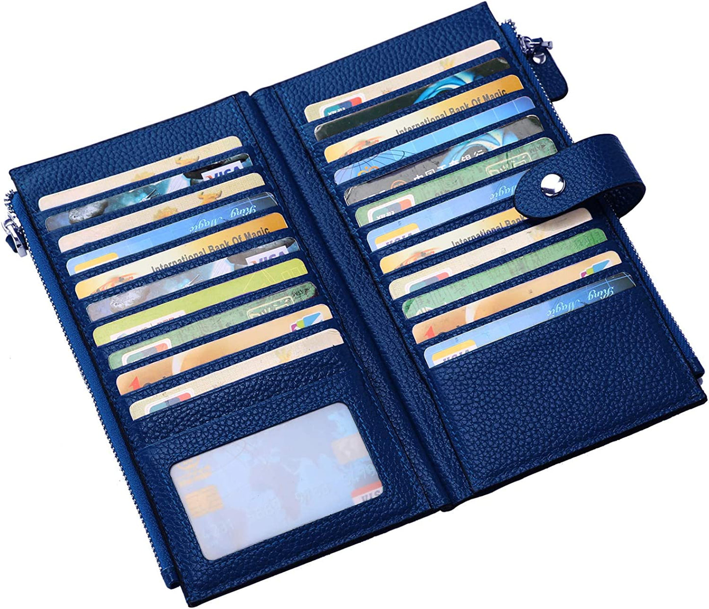 Leather Bi-Fold Organizer Wallet
