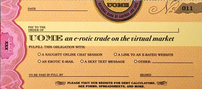 Sex Cheques (UOweMe)