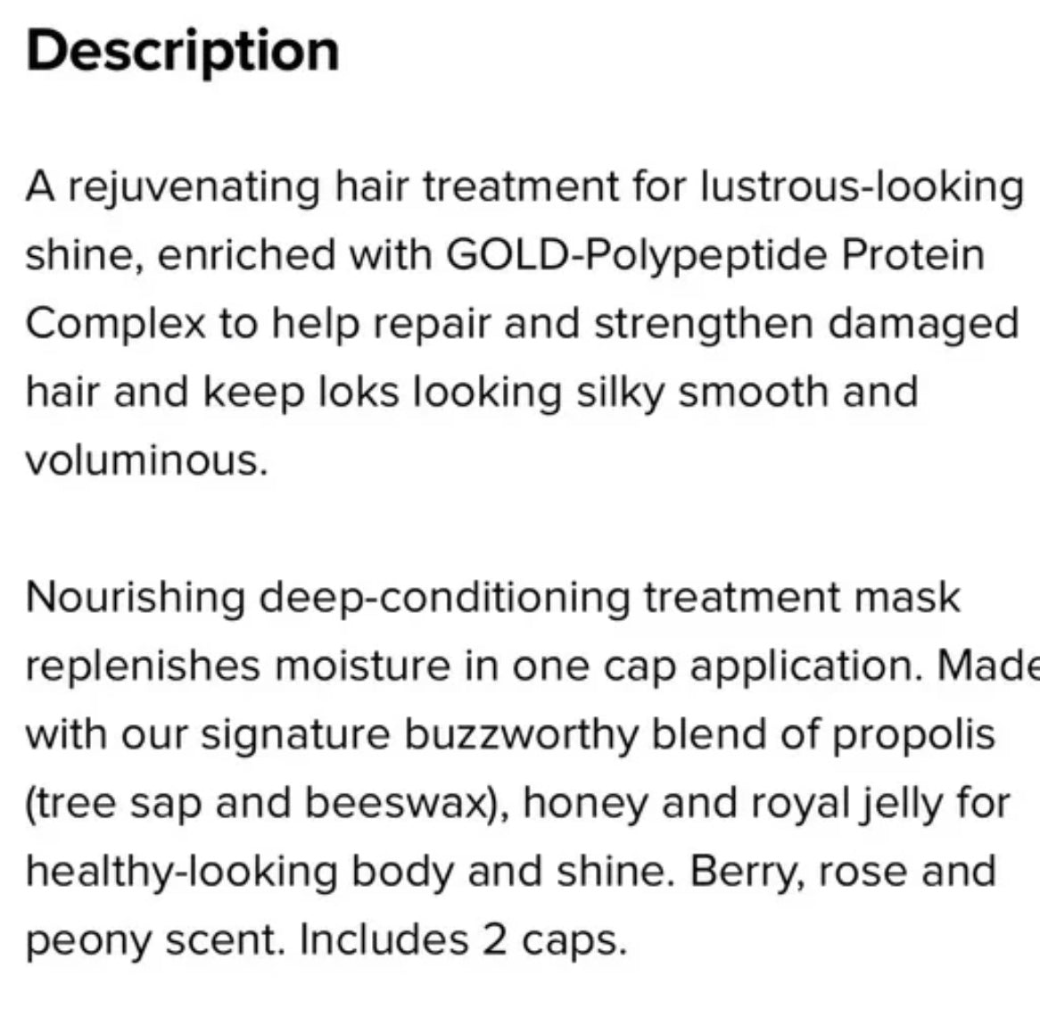 Elastine Propolithera Hair Deep Conditioning Treatment Cap Cap