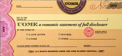 Sex Cheques (UOweMe)