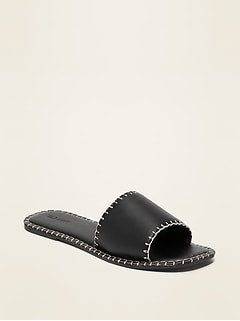 Whipped Stitch Leather Sandal