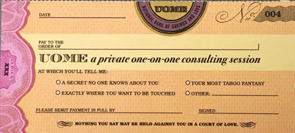 Sex Cheques (UOweMe)