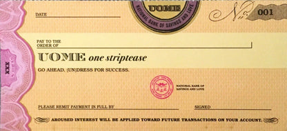 Sex Cheques (UOweMe)