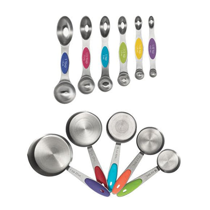 Measuring Cup and Spoon Set (Stainless Steel)